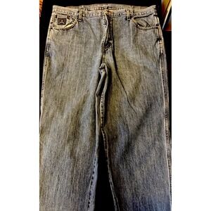 Cinch Jeans Mens 40 Blue Denim Straight Brown Label Western Outdoor Rodeo Cowboy
